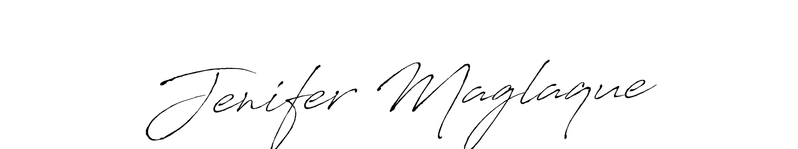 Make a beautiful signature design for name Jenifer Maglaque. With this signature (Antro_Vectra) style, you can create a handwritten signature for free. Jenifer Maglaque signature style 6 images and pictures png