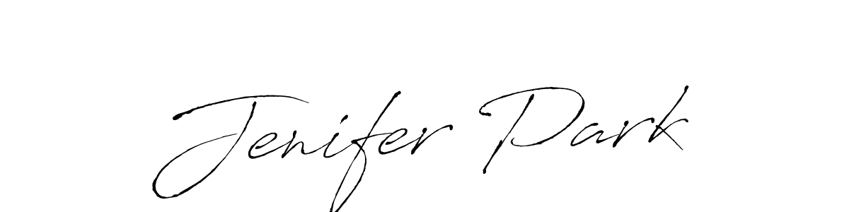 Use a signature maker to create a handwritten signature online. With this signature software, you can design (Antro_Vectra) your own signature for name Jenifer Park. Jenifer Park signature style 6 images and pictures png