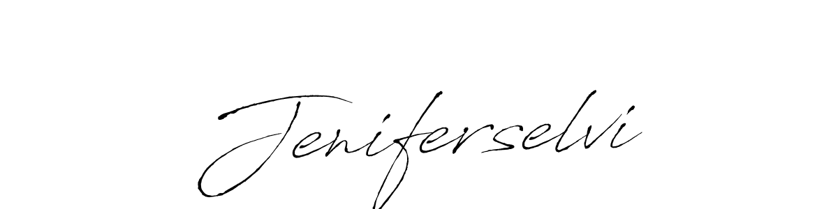 Also we have Jeniferselvi name is the best signature style. Create professional handwritten signature collection using Antro_Vectra autograph style. Jeniferselvi signature style 6 images and pictures png