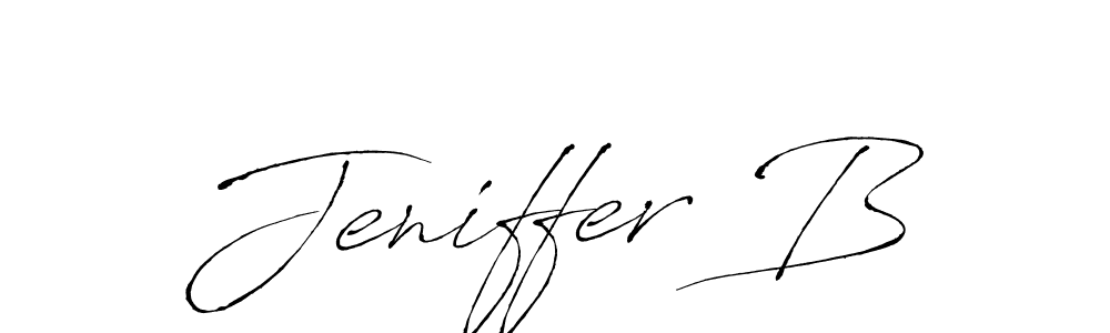 The best way (Antro_Vectra) to make a short signature is to pick only two or three words in your name. The name Jeniffer B include a total of six letters. For converting this name. Jeniffer B signature style 6 images and pictures png