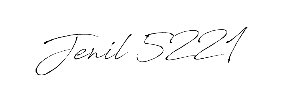 Make a beautiful signature design for name Jenil 5221. With this signature (Antro_Vectra) style, you can create a handwritten signature for free. Jenil 5221 signature style 6 images and pictures png