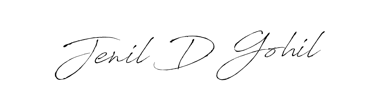 Antro_Vectra is a professional signature style that is perfect for those who want to add a touch of class to their signature. It is also a great choice for those who want to make their signature more unique. Get Jenil D Gohil name to fancy signature for free. Jenil D Gohil signature style 6 images and pictures png