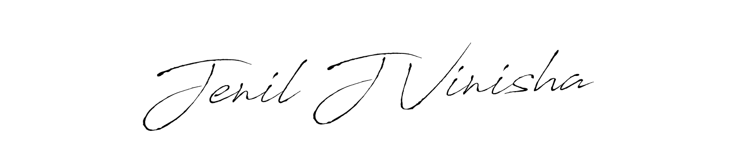 if you are searching for the best signature style for your name Jenil J Vinisha. so please give up your signature search. here we have designed multiple signature styles  using Antro_Vectra. Jenil J Vinisha signature style 6 images and pictures png