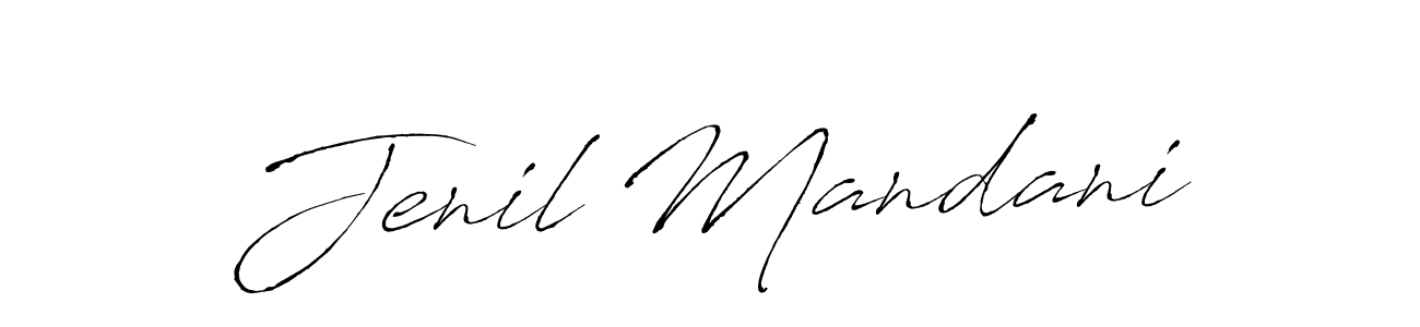 How to make Jenil Mandani signature? Antro_Vectra is a professional autograph style. Create handwritten signature for Jenil Mandani name. Jenil Mandani signature style 6 images and pictures png