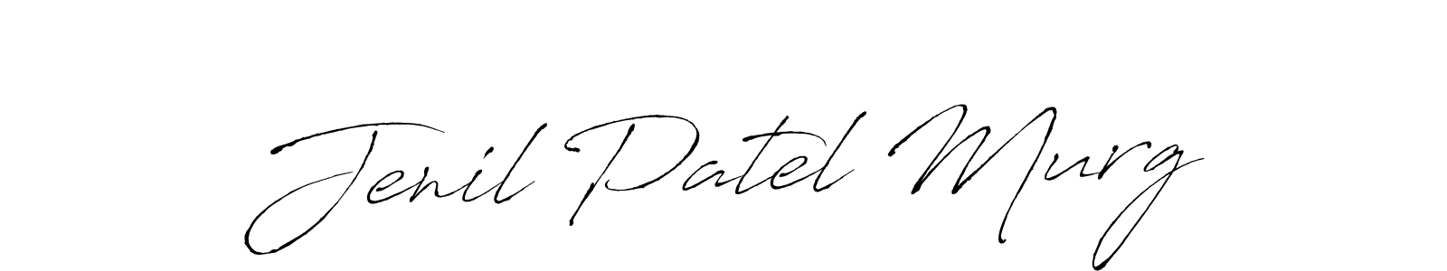 Design your own signature with our free online signature maker. With this signature software, you can create a handwritten (Antro_Vectra) signature for name Jenil Patel Murg. Jenil Patel Murg signature style 6 images and pictures png
