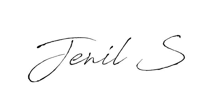 Also You can easily find your signature by using the search form. We will create Jenil S name handwritten signature images for you free of cost using Antro_Vectra sign style. Jenil S signature style 6 images and pictures png