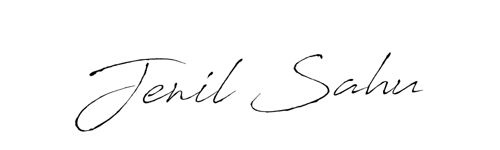 Design your own signature with our free online signature maker. With this signature software, you can create a handwritten (Antro_Vectra) signature for name Jenil Sahu. Jenil Sahu signature style 6 images and pictures png