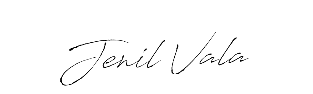 if you are searching for the best signature style for your name Jenil Vala. so please give up your signature search. here we have designed multiple signature styles  using Antro_Vectra. Jenil Vala signature style 6 images and pictures png