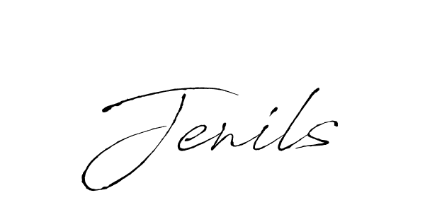 You should practise on your own different ways (Antro_Vectra) to write your name (Jenils) in signature. don't let someone else do it for you. Jenils signature style 6 images and pictures png