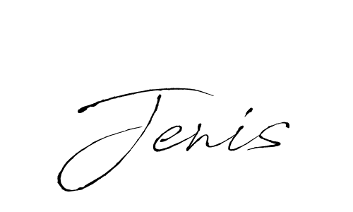 You should practise on your own different ways (Antro_Vectra) to write your name (Jenis) in signature. don't let someone else do it for you. Jenis signature style 6 images and pictures png