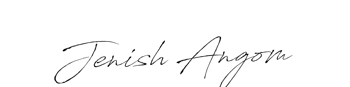 Also we have Jenish Angom name is the best signature style. Create professional handwritten signature collection using Antro_Vectra autograph style. Jenish Angom signature style 6 images and pictures png