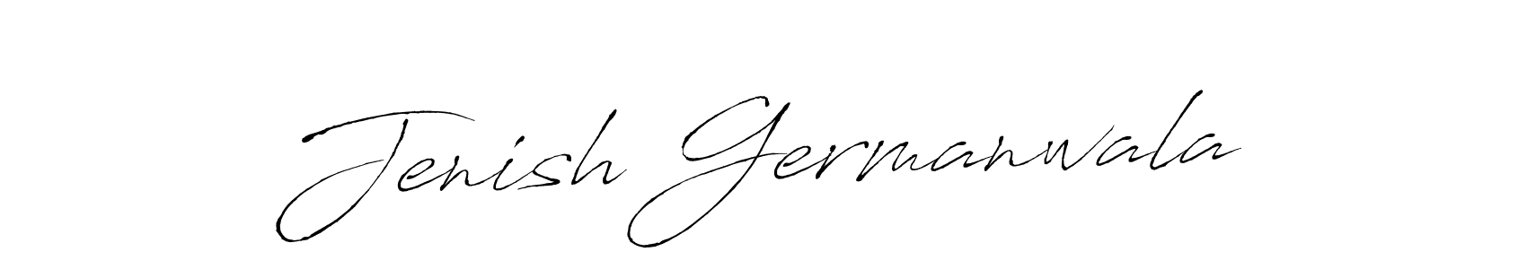 Antro_Vectra is a professional signature style that is perfect for those who want to add a touch of class to their signature. It is also a great choice for those who want to make their signature more unique. Get Jenish Germanwala name to fancy signature for free. Jenish Germanwala signature style 6 images and pictures png