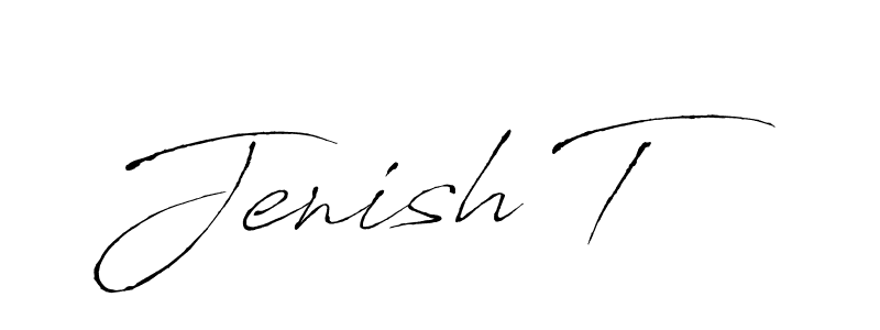 Here are the top 10 professional signature styles for the name Jenish T. These are the best autograph styles you can use for your name. Jenish T signature style 6 images and pictures png