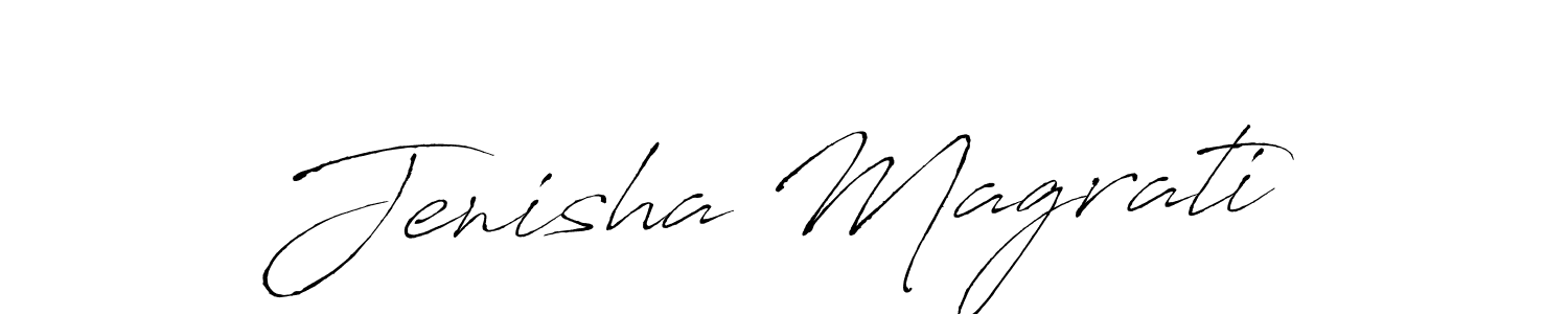 Once you've used our free online signature maker to create your best signature Antro_Vectra style, it's time to enjoy all of the benefits that Jenisha Magrati name signing documents. Jenisha Magrati signature style 6 images and pictures png