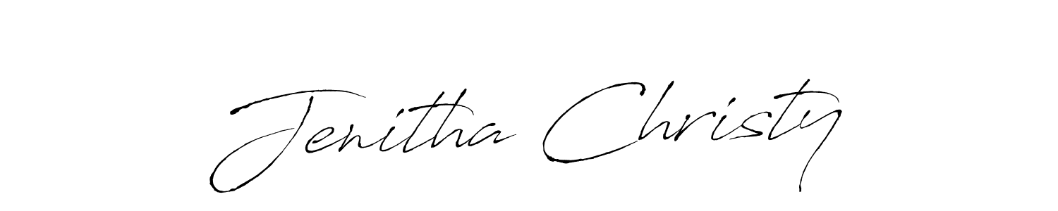 This is the best signature style for the Jenitha Christy name. Also you like these signature font (Antro_Vectra). Mix name signature. Jenitha Christy signature style 6 images and pictures png