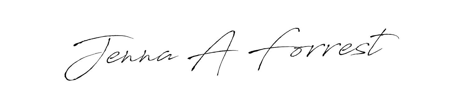 This is the best signature style for the Jenna A Forrest name. Also you like these signature font (Antro_Vectra). Mix name signature. Jenna A Forrest signature style 6 images and pictures png