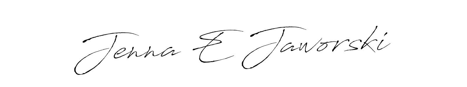 if you are searching for the best signature style for your name Jenna E Jaworski. so please give up your signature search. here we have designed multiple signature styles  using Antro_Vectra. Jenna E Jaworski signature style 6 images and pictures png