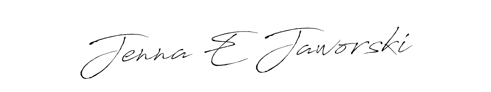 Also You can easily find your signature by using the search form. We will create Jenna E Jaworski name handwritten signature images for you free of cost using Antro_Vectra sign style. Jenna E Jaworski signature style 6 images and pictures png