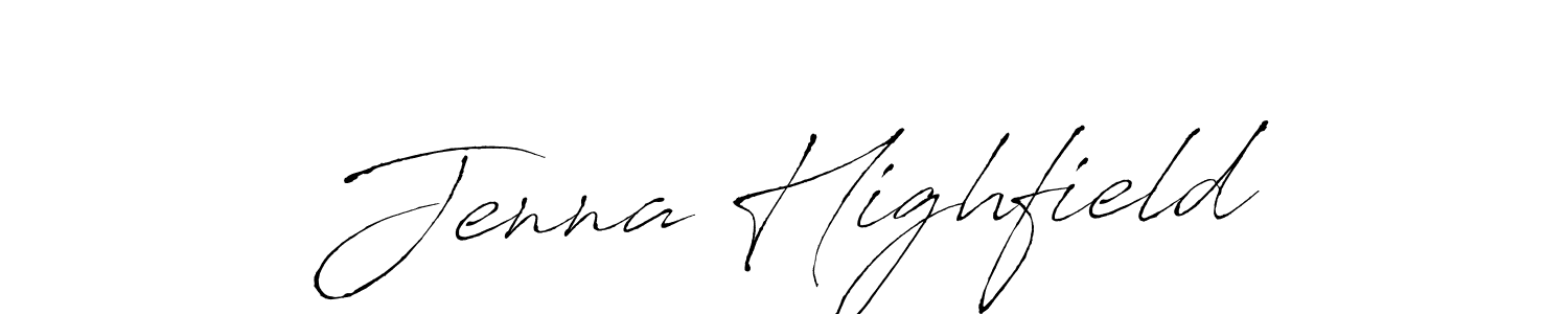 You should practise on your own different ways (Antro_Vectra) to write your name (Jenna Highfield) in signature. don't let someone else do it for you. Jenna Highfield signature style 6 images and pictures png