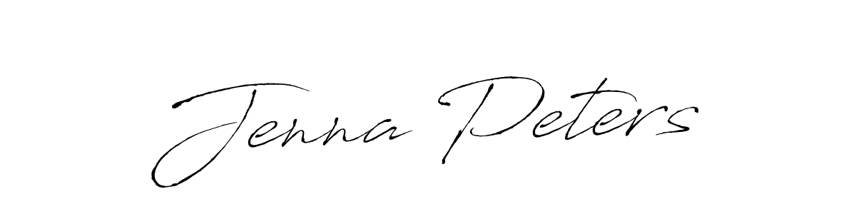 Jenna Peters stylish signature style. Best Handwritten Sign (Antro_Vectra) for my name. Handwritten Signature Collection Ideas for my name Jenna Peters. Jenna Peters signature style 6 images and pictures png