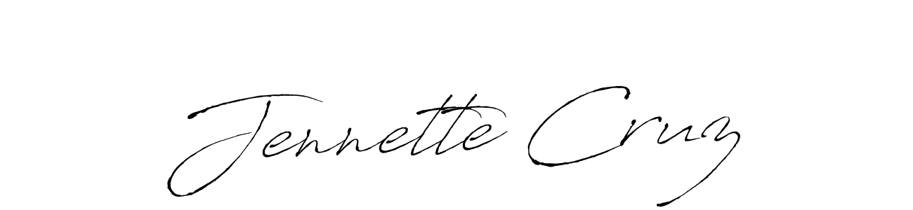Antro_Vectra is a professional signature style that is perfect for those who want to add a touch of class to their signature. It is also a great choice for those who want to make their signature more unique. Get Jennette Cruz name to fancy signature for free. Jennette Cruz signature style 6 images and pictures png