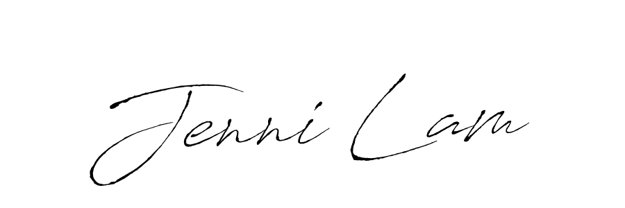 The best way (Antro_Vectra) to make a short signature is to pick only two or three words in your name. The name Jenni Lam include a total of six letters. For converting this name. Jenni Lam signature style 6 images and pictures png
