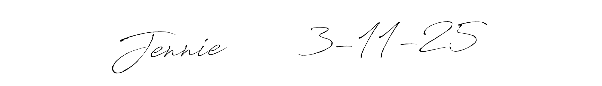 How to Draw Jennie        3-11-25 signature style? Antro_Vectra is a latest design signature styles for name Jennie        3-11-25. Jennie        3-11-25 signature style 6 images and pictures png