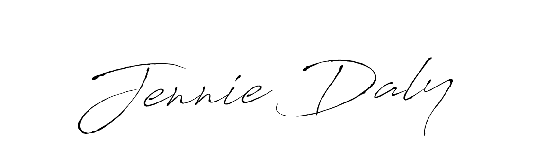 How to make Jennie Daly name signature. Use Antro_Vectra style for creating short signs online. This is the latest handwritten sign. Jennie Daly signature style 6 images and pictures png