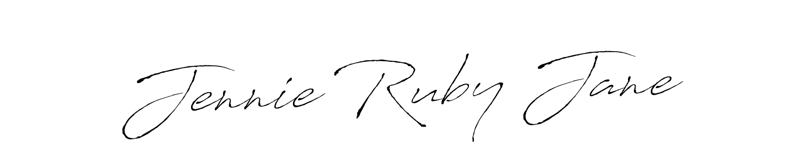 You can use this online signature creator to create a handwritten signature for the name Jennie Ruby Jane. This is the best online autograph maker. Jennie Ruby Jane signature style 6 images and pictures png