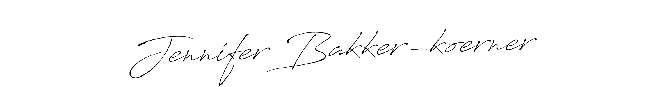 Make a beautiful signature design for name Jennifer Bakker-koerner. With this signature (Antro_Vectra) style, you can create a handwritten signature for free. Jennifer Bakker-koerner signature style 6 images and pictures png