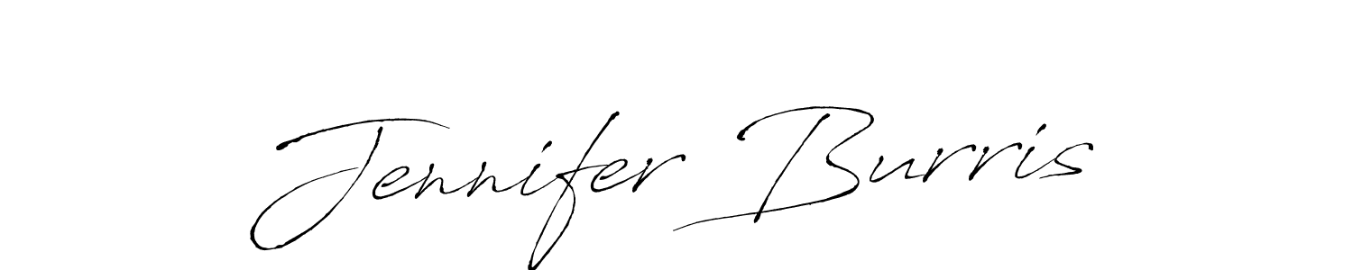 Jennifer Burris stylish signature style. Best Handwritten Sign (Antro_Vectra) for my name. Handwritten Signature Collection Ideas for my name Jennifer Burris. Jennifer Burris signature style 6 images and pictures png