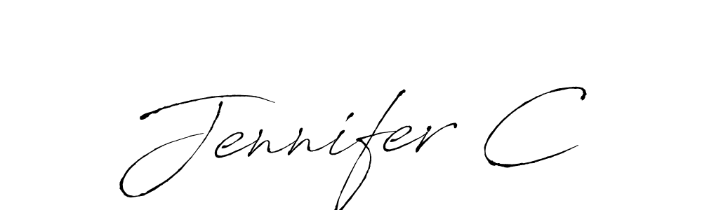 Create a beautiful signature design for name Jennifer C. With this signature (Antro_Vectra) fonts, you can make a handwritten signature for free. Jennifer C signature style 6 images and pictures png
