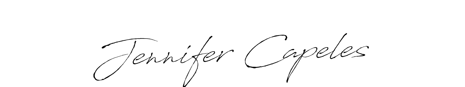 Create a beautiful signature design for name Jennifer Capeles. With this signature (Antro_Vectra) fonts, you can make a handwritten signature for free. Jennifer Capeles signature style 6 images and pictures png