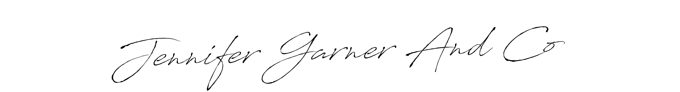 Jennifer Garner And Co stylish signature style. Best Handwritten Sign (Antro_Vectra) for my name. Handwritten Signature Collection Ideas for my name Jennifer Garner And Co. Jennifer Garner And Co signature style 6 images and pictures png