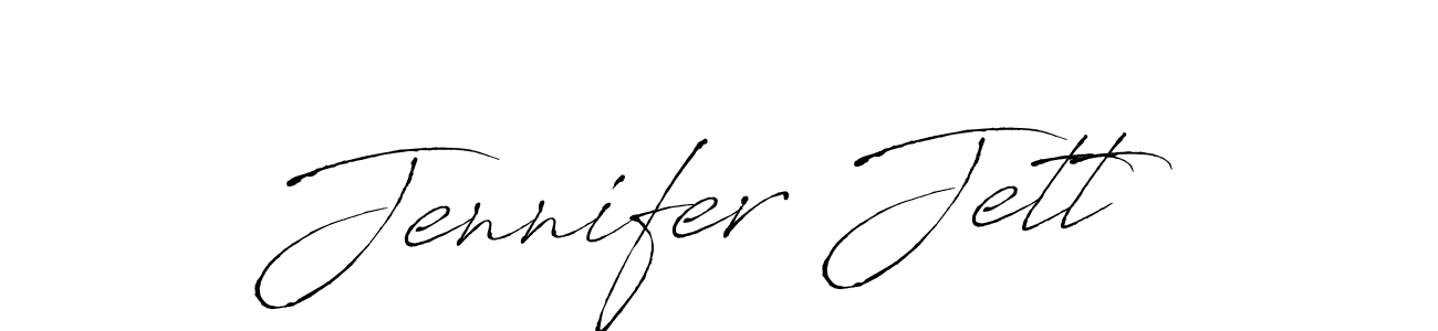 Create a beautiful signature design for name Jennifer Jett. With this signature (Antro_Vectra) fonts, you can make a handwritten signature for free. Jennifer Jett signature style 6 images and pictures png