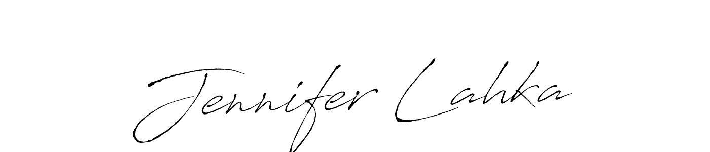 Make a beautiful signature design for name Jennifer Lahka. With this signature (Antro_Vectra) style, you can create a handwritten signature for free. Jennifer Lahka signature style 6 images and pictures png