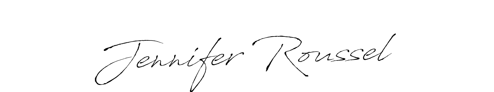 Use a signature maker to create a handwritten signature online. With this signature software, you can design (Antro_Vectra) your own signature for name Jennifer Roussel. Jennifer Roussel signature style 6 images and pictures png