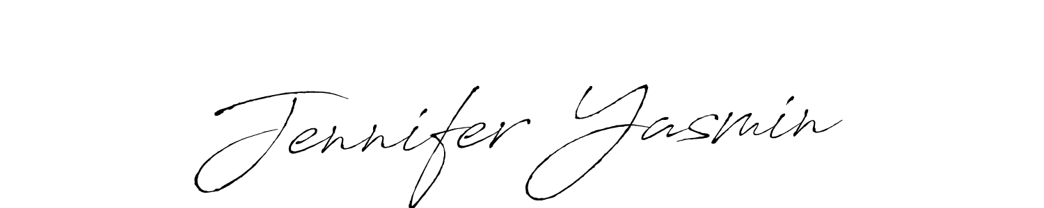 How to make Jennifer Yasmin signature? Antro_Vectra is a professional autograph style. Create handwritten signature for Jennifer Yasmin name. Jennifer Yasmin signature style 6 images and pictures png