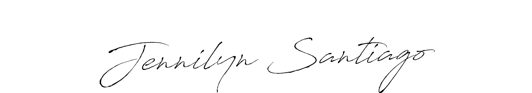 Jennilyn Santiago stylish signature style. Best Handwritten Sign (Antro_Vectra) for my name. Handwritten Signature Collection Ideas for my name Jennilyn Santiago. Jennilyn Santiago signature style 6 images and pictures png