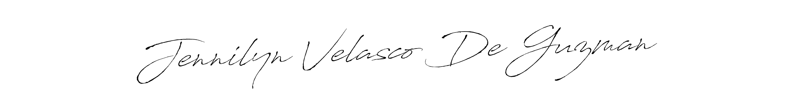 Jennilyn Velasco De Guzman stylish signature style. Best Handwritten Sign (Antro_Vectra) for my name. Handwritten Signature Collection Ideas for my name Jennilyn Velasco De Guzman. Jennilyn Velasco De Guzman signature style 6 images and pictures png