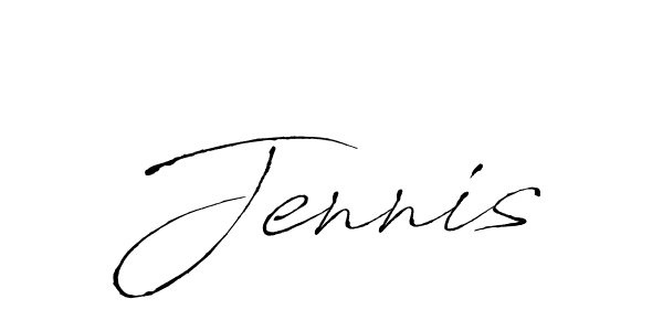 Design your own signature with our free online signature maker. With this signature software, you can create a handwritten (Antro_Vectra) signature for name Jennis. Jennis signature style 6 images and pictures png