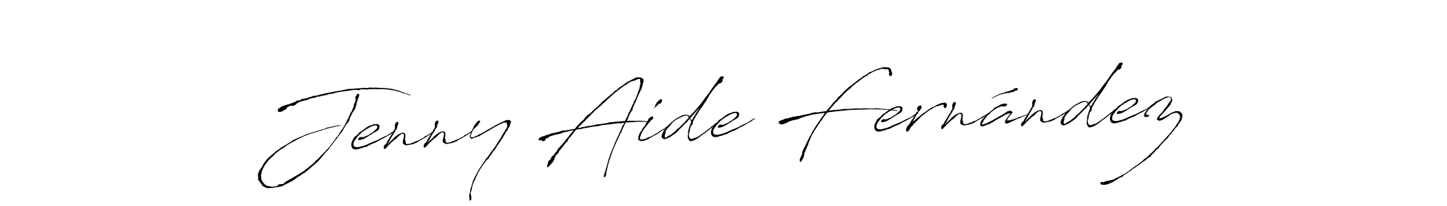 Make a beautiful signature design for name Jenny Aide Fernández. With this signature (Antro_Vectra) style, you can create a handwritten signature for free. Jenny Aide Fernández signature style 6 images and pictures png