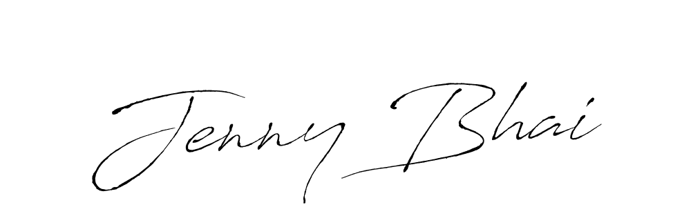 Make a beautiful signature design for name Jenny Bhai. With this signature (Antro_Vectra) style, you can create a handwritten signature for free. Jenny Bhai signature style 6 images and pictures png