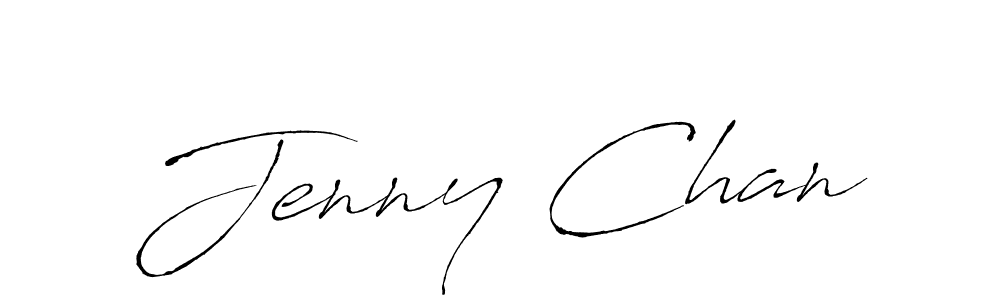 Make a beautiful signature design for name Jenny Chan. With this signature (Antro_Vectra) style, you can create a handwritten signature for free. Jenny Chan signature style 6 images and pictures png