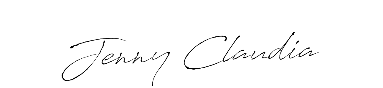 Make a beautiful signature design for name Jenny Claudia. With this signature (Antro_Vectra) style, you can create a handwritten signature for free. Jenny Claudia signature style 6 images and pictures png