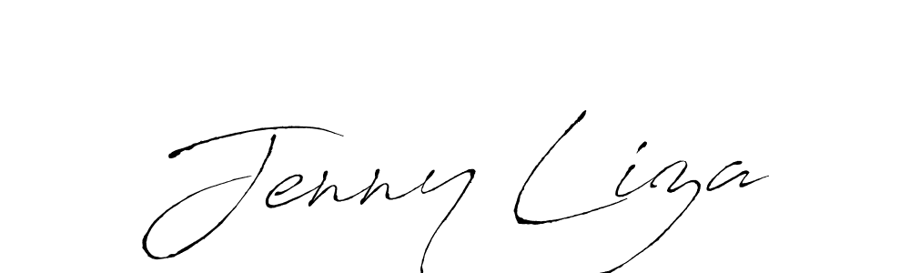if you are searching for the best signature style for your name Jenny Liza. so please give up your signature search. here we have designed multiple signature styles  using Antro_Vectra. Jenny Liza signature style 6 images and pictures png
