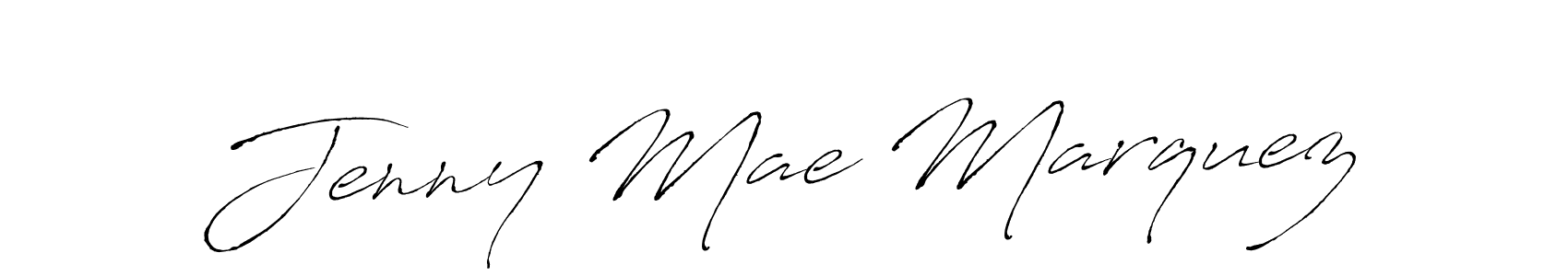 Create a beautiful signature design for name Jenny Mae Marquez. With this signature (Antro_Vectra) fonts, you can make a handwritten signature for free. Jenny Mae Marquez signature style 6 images and pictures png