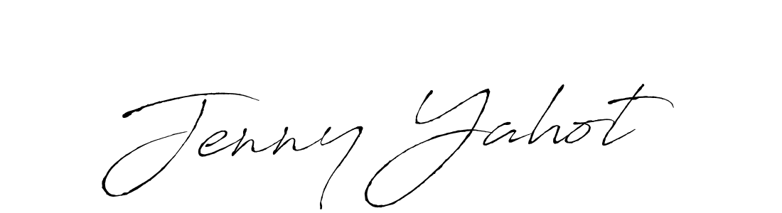 Jenny Yahot stylish signature style. Best Handwritten Sign (Antro_Vectra) for my name. Handwritten Signature Collection Ideas for my name Jenny Yahot. Jenny Yahot signature style 6 images and pictures png