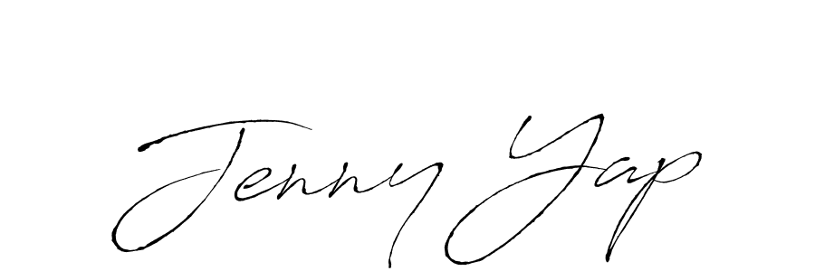 Use a signature maker to create a handwritten signature online. With this signature software, you can design (Antro_Vectra) your own signature for name Jenny Yap. Jenny Yap signature style 6 images and pictures png