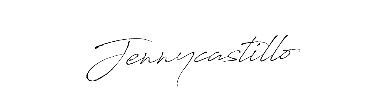 Make a beautiful signature design for name Jennycastillo. With this signature (Antro_Vectra) style, you can create a handwritten signature for free. Jennycastillo signature style 6 images and pictures png